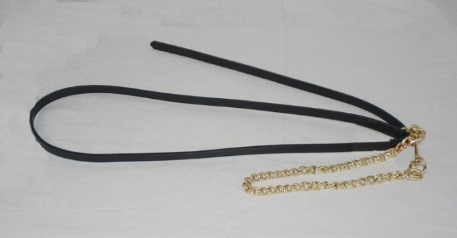 Leather show lead chain-end