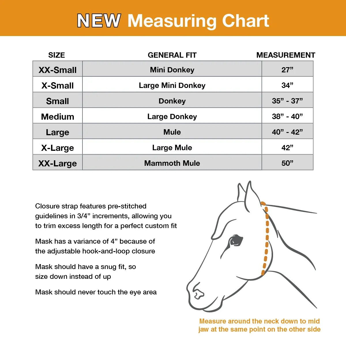 Cashel mini donkey fly mask with ears